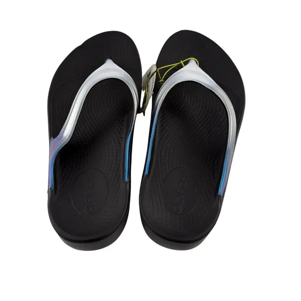 OOFOS Women's Frost OOlala Luxe Flip Flop Slippers Size 8 - Picture 6 of 10